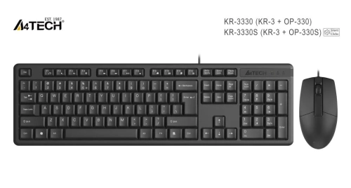 A4 TECH KR-3330 Q USB MULTIMEDYA KLAVYE MOUSE OPTİK SET