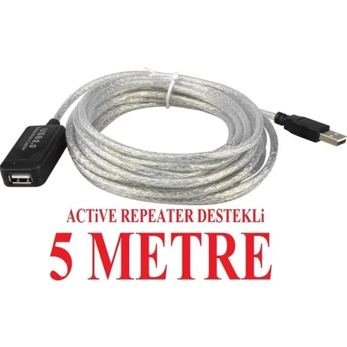 ACTiVE USB UZATMA KABLOSU 5 METRE 4636a AKTİF REPEATER UZATICI Dİ