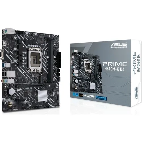 ASUS H610M-K DDR4 1700P HDMI/VGA M2 MATX ANAKART