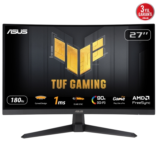 ASUS TUF GAMING VG27VQ3B 27" 1MS 180HZ CURVED VA