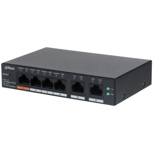DAHUA CS4006-4ET-60 4 PORT 4XGE-2XGE YÖNETİLEBİLİR 60W POE SWİTCH