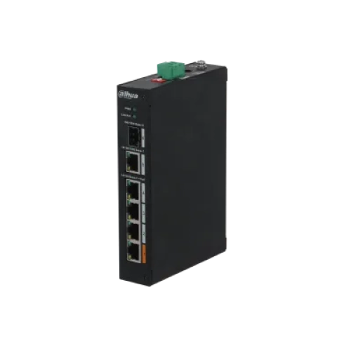 DAHUA PFS3106-4ET-60 4 PORT 4XFE-2XFE YÖNETİLEMEZ 60W POE SWİTCH