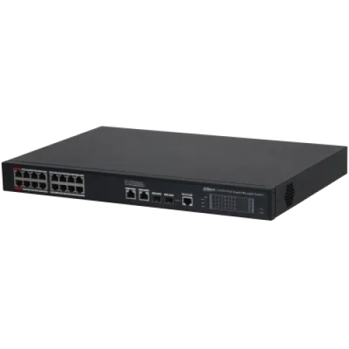 DAHUA S4220-16GT-240 16 PORT 16XGE-2XGE-2XGE/SFP YÖNETİLEBİLİR 240W POE SWİTCH