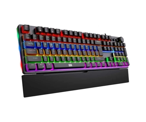 DRAGOS NATUS USB MAKROLU RAINBOW BİLEK DESTEKLİ RED SWITCH  MEKANİK KLAVYE