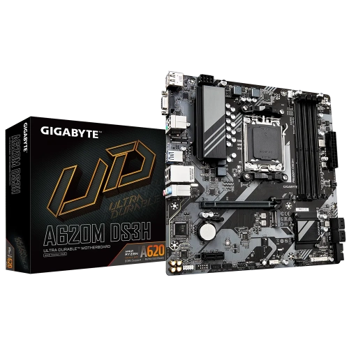 GIGABYTE A620M DS3H DDR5 6400MHZ(OC) M.2 MATX AM5