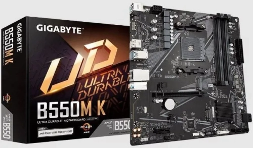 GIGABYTE B550M K DDR4 4733MHz(OC) HDMI M.2 DP mATX AM4