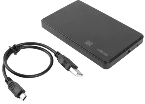 HDD Kutusu Usb 2.0 Plastik Vidasız 2.5 Sata-Siyah 4595