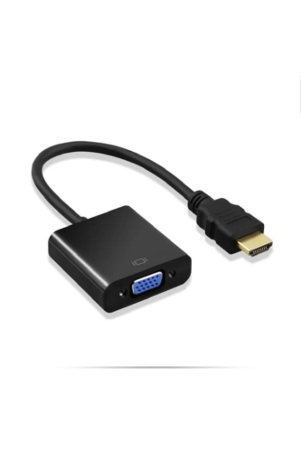 HDMI TO VGA KABLO ÇEVİRİCİ DÖNÜŞTÜRÜCÜ SİYAH 4487