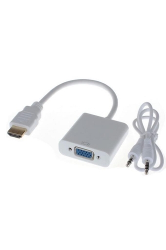 HDMI TO VGA SES DESTEKLİ DÖNÜŞTÜRÜCÜ AL4548 BEYAZ
