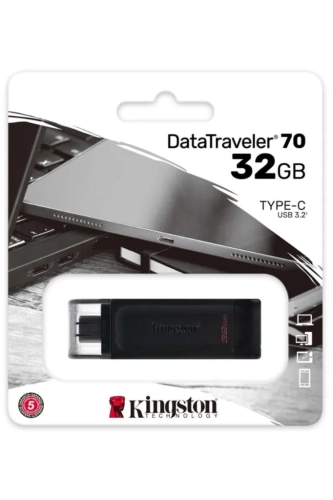 KINGSTON DT70 64GB USB-C 3.2 GEN 1 TYPE-C FLASH BELLEK
