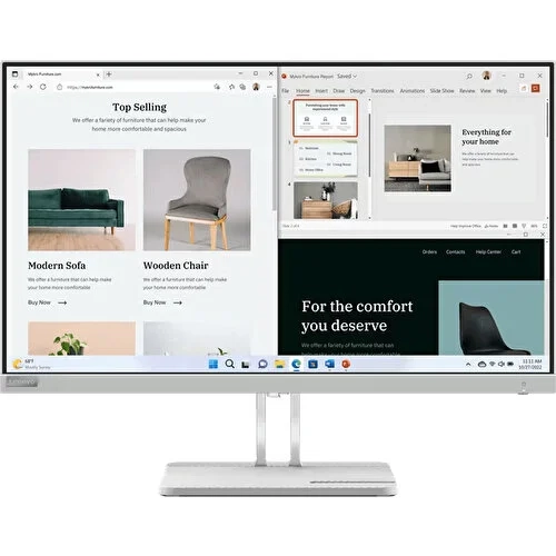 Lenovo L27E-40 27" 4ms 100Hz (2X HDMI+VGA) Amd Freesync Va Wled Monitör 67ACKAC4TK