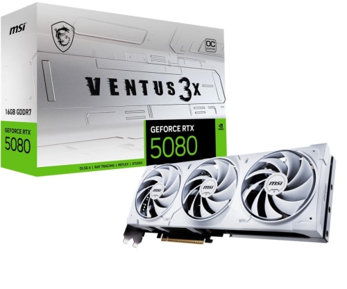 MSI GEFORCE RTX 5080 16G VENTUS 3X OC WHITE