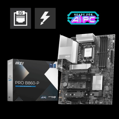MSI MB PRO B860-P SOKET 1851 DDR5 8600MHZ(OC) 3xM.2 1x TB4 HDMI DISPLAY 5G LAN ATX