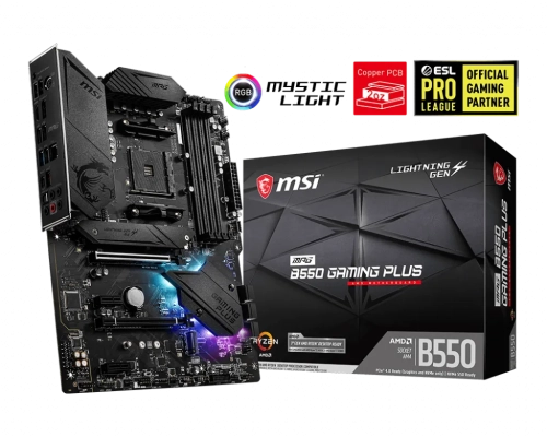 MSI MPG B550 GAMING PLUS DDR4 4400(OC)Mhz ATX AM4