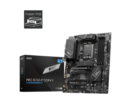 MSI PRO B760-P DDR4 II 5333(OC) PCI-E M.2 HDMI DP ATX 1700P