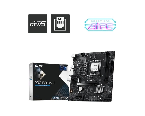 MSI PRO B860M-E DDR5 6400MHz(OC) 1851P mATX