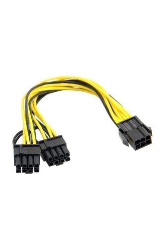 PCI E 8 PIN (6+2) 2 X PCI-E EKRAN KARTI POWER 4302aÇOKLAYICI