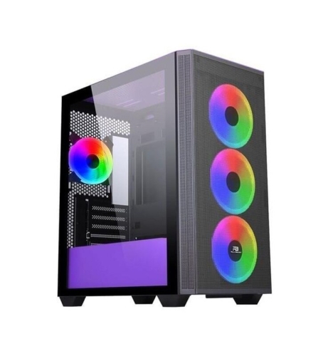 POWER BOOST PB-P2252BP USB 3.0 MESH RING ARGB FAN MIDTOWER ATX SİYAH KASA (PSU YOK)