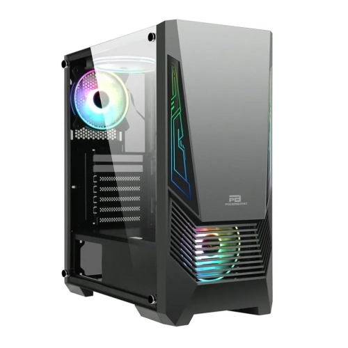 Power Boost VK-G2051S USB 3.0 ATX, ARGB Fan & Stirp Siyah Gaming Kasa (PSU Yok)