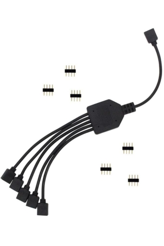 RGB Şerit LED Çoklayıcı Splitter 4377a Tek Kumanda 5 Çıkış Ekleme