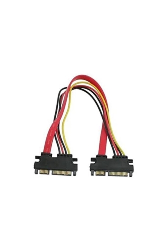 SATA UZATMA EK KABLOSU 15+7pin AL4618 ERKEK-ERKEK KASA İÇİ POWER