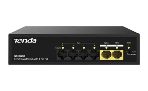 TENDA SG106PC 6 PORT GIGABIT 10/100/1000 POE SWITCH