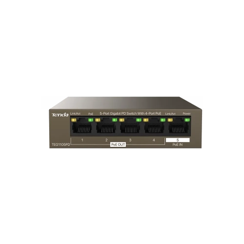 TENDA TEG1105PD 5PORT 10/100/1000 POE EXTENDER