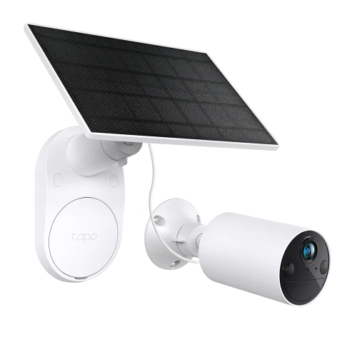 TP-LINK Tapo C410 KIT Solar Güvenlik Kamerası Dış Pil, 2K 3 MP, Renkli Gece Görüşü, MicroSD Bellek, 6400 mAh Çıkarılamaz Pil, İki Yönlü Ses, Kişi Tanıma, Alexa&Google Assistant, 2,4 GHz