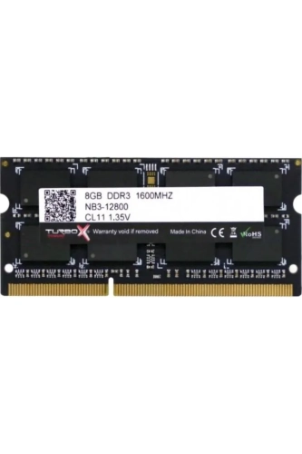 TURBOX DDR3 8GB 1600MHZ CL11 1.35V NOTEBOOK RAM