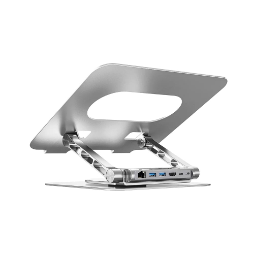UNITEK 360 DERECE DÖNER 5in1 METAL NOTEBOOK STANDI (ETHERNET, 2x$3.0, HDMI, 100W PD) (D1109B01)