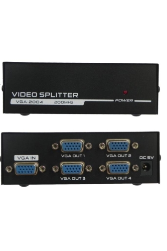 VGA SPLİTTER ÇOKLAYICI ÇOĞALTICI 4 PORT AL4873 ÇOKLU EKRAN SWITCH