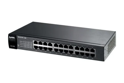 ZYXEL ES1100-24E 24 PORT 10/100MBPS TAK-KULLAN PORT-ÖNCELİKLENDİRME DESTEKLİ YÖNETİLMEYEN FAST-ETHERNET SWITCH