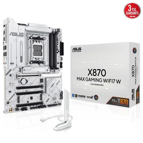 ASUS X870 MAX GAMING WIFI 7 AMD ANAKART BEYAZ